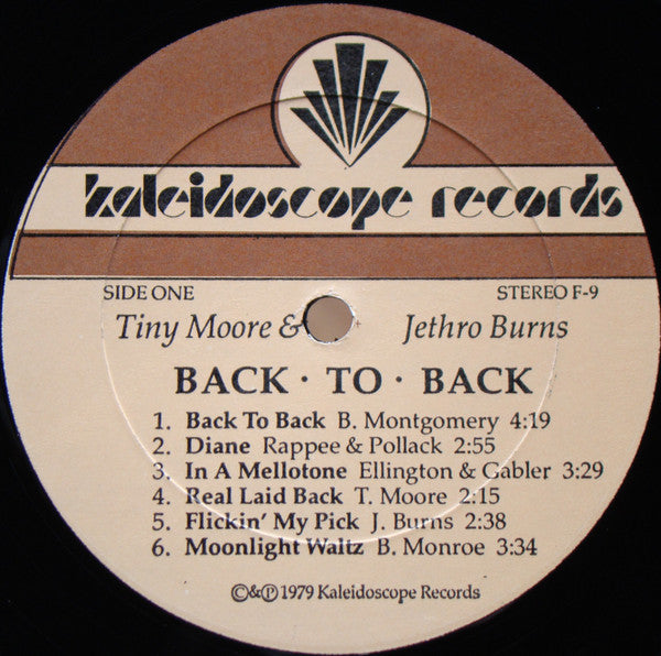 Tiny Moore & Jethro Burns : Back To Back (LP, Album)