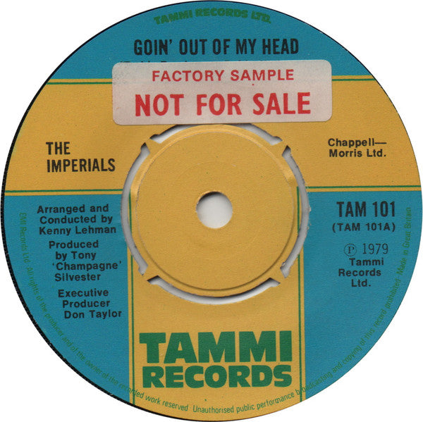 The Imperials : Goin' Out Of My Head (7", Single)