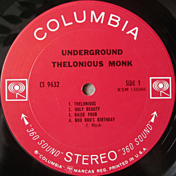 Thelonious Monk : Underground (LP, Album)