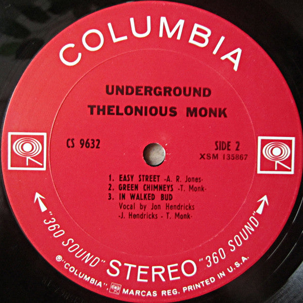 Thelonious Monk : Underground (LP, Album)