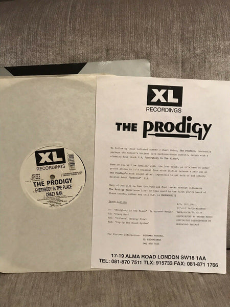 The Prodigy : Everybody In The Place (12", Single, Die)
