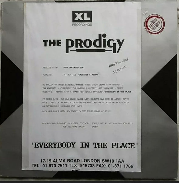 The Prodigy : Everybody In The Place (12", Single, Die)