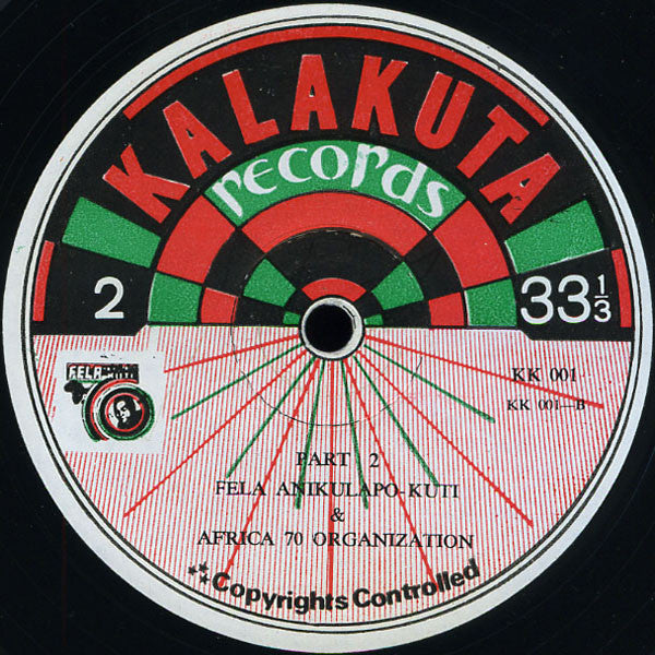 Fẹla* And Afrika 70* : Sorrow Tears And Blood (LP, Album)