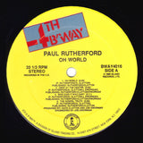 Paul Rutherford : Oh World (LP, Album)