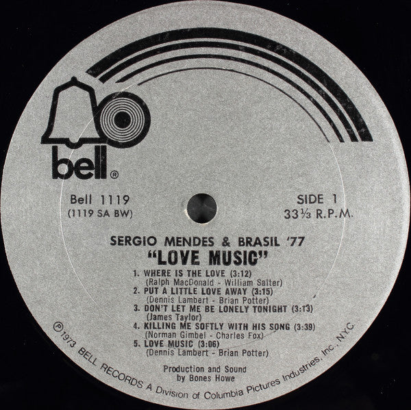 Sérgio Mendes & Brasil '77 : Love Music (LP, Album)