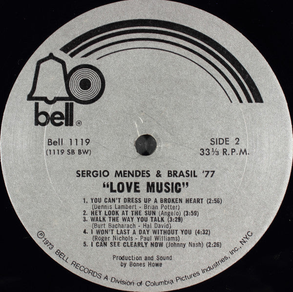 Sérgio Mendes & Brasil '77 : Love Music (LP, Album)