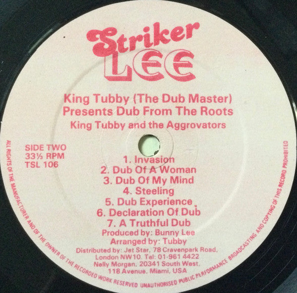 King Tubby : Dub From The Roots (LP, Album, RE)