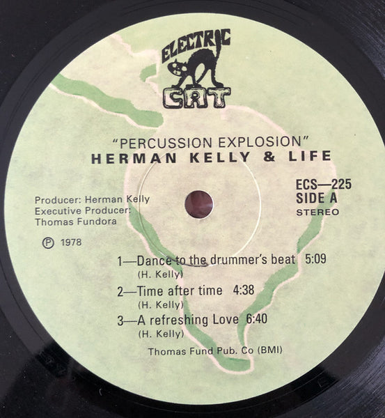 Herman Kelly & Life : Percussion Explosion (LP, Album, RE)