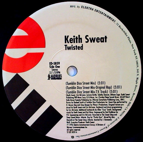 Keith Sweat : Twisted (12", Promo)