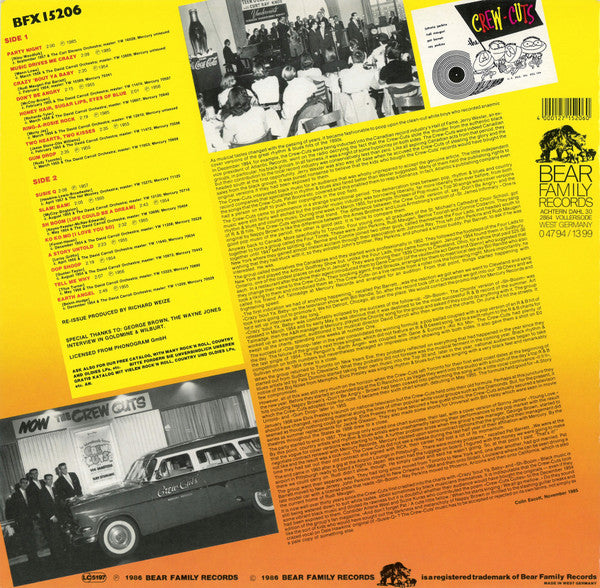 The Crew Cuts : Rock And Roll Bash (LP, RE)