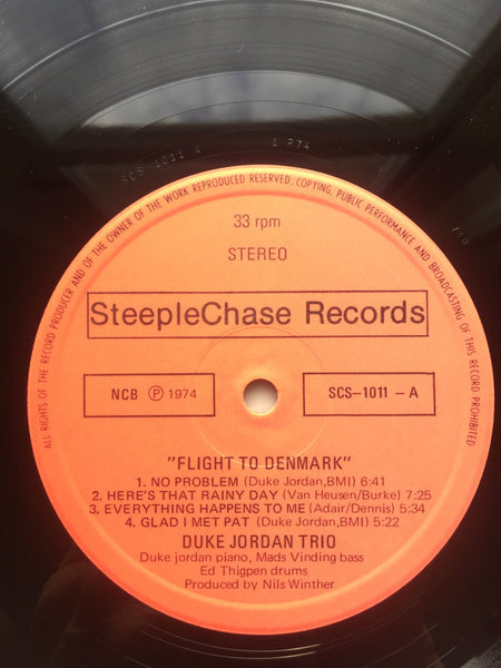 Duke Jordan : Flight To Denmark (LP, Album)