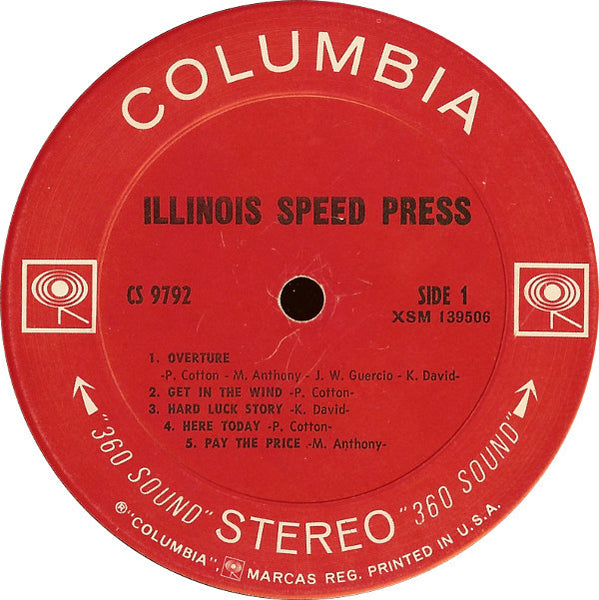 Illinois Speed Press : The Illinois Speed Press (LP, Album, Pit)