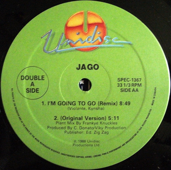 Jimmy Ross / Jago : First True Love Affair / I'm Going To Go (Remix) (12", Gre)