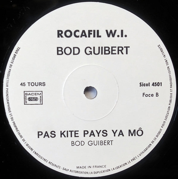 Rocafil.W.I, Bod Guibert : Cherie Darling (12", Maxi)