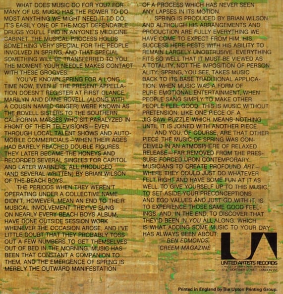 American Spring* : American Spring (LP, Album)
