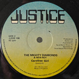 The Mighty Diamonds & Jah Stitch / The Mighty Diamonds &  New Roy : Jah Jah Bless The Dreadlocks / Carefree Girl (12")