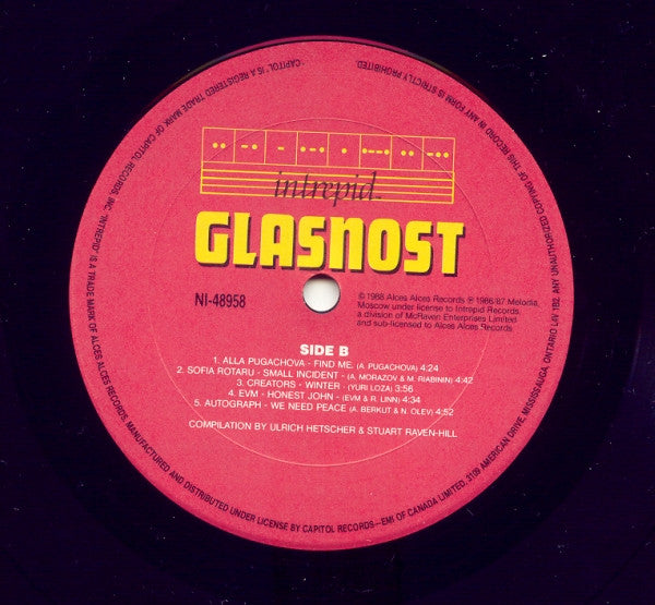 Various : Glasnost (LP, Comp)