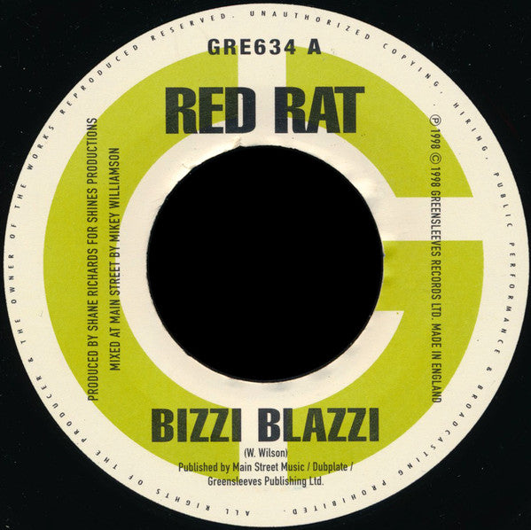 Red Rat / Daddy Screw : Bizzi Blazzi / Baby Bounti (7")