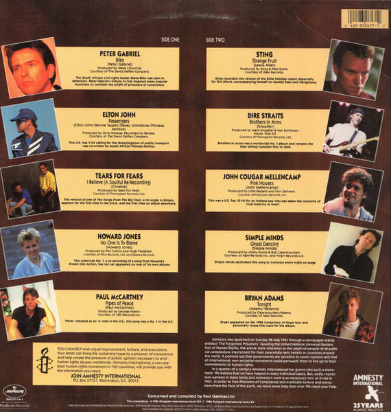 Various : Rock For Amnesty (LP, Comp)