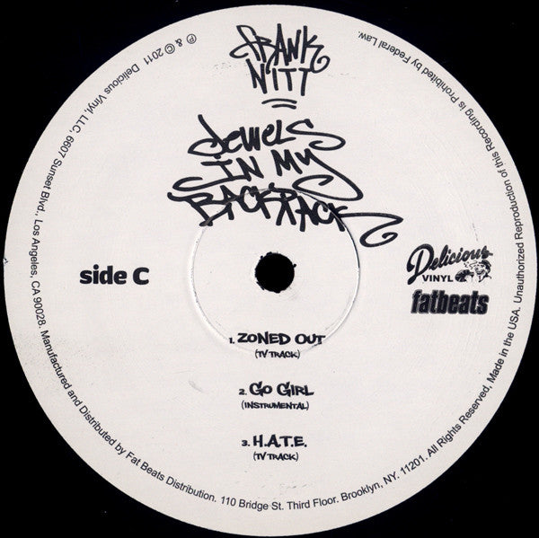 Frank Nitt : Jewels In My Backpack (2x12", EP)