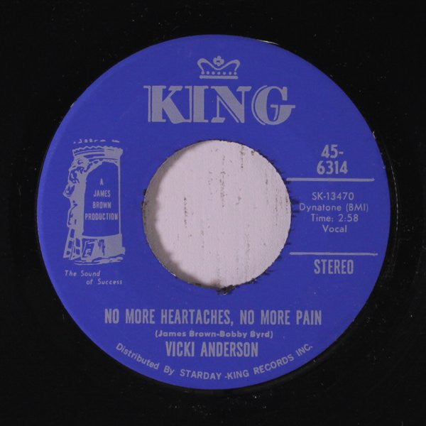 Vicki Anderson : No More Heartaches, No More Pain (7", Single)