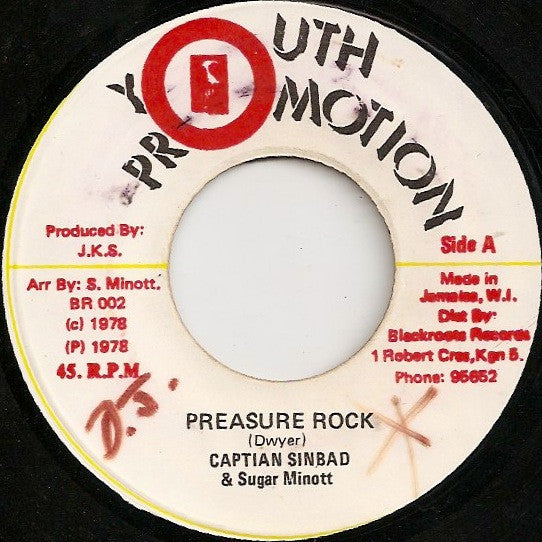 Captain Sinbad & Sugar Minott : Preasure Rock (7")