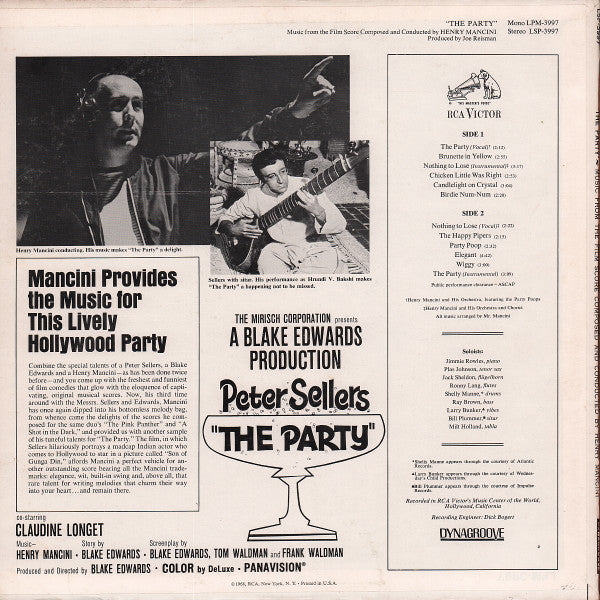 Henry Mancini : The Party (Music From The Film Score) (LP, Album, Hol)