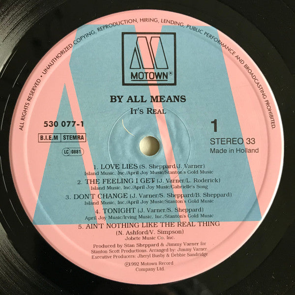 By All Means : It's Real (LP, Album)