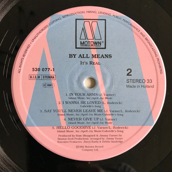 By All Means : It's Real (LP, Album)