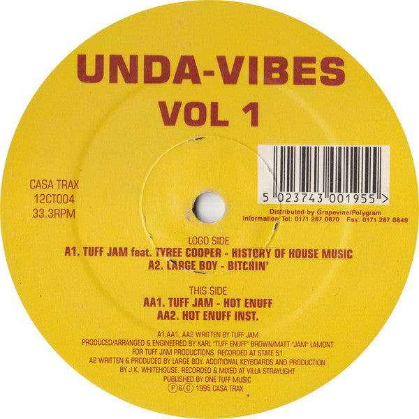 Tuff Jam / Large Boy : Unda-Vibes Vol 1 (12")