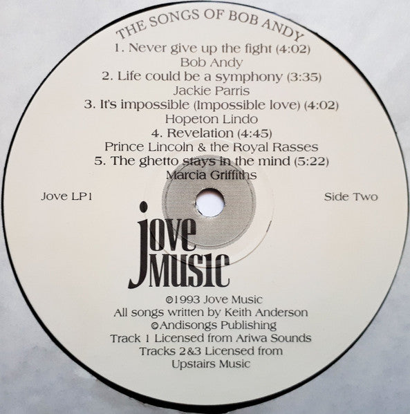 Various : The Songs Of Bob Andy (LP, Album)