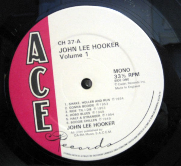 John Lee Hooker : Volume One (LP, Comp, Mono)