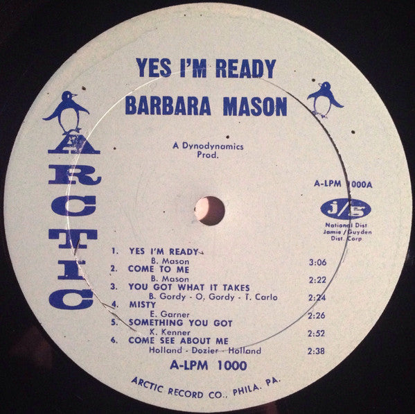 Barbara Mason : Yes, I'm Ready (LP, Album, Mono)