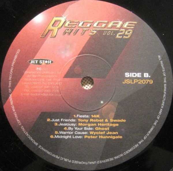 Various : Reggae Hits Vol. 29 (LP, Comp)