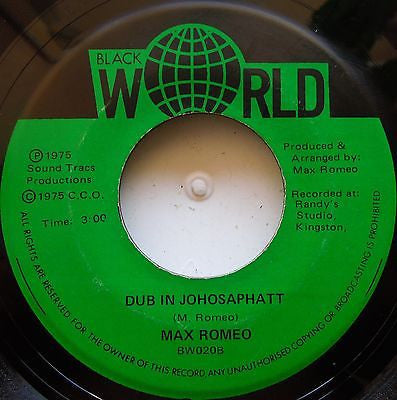 Max Romeo : Johosaphatt The Lost Valley (7")