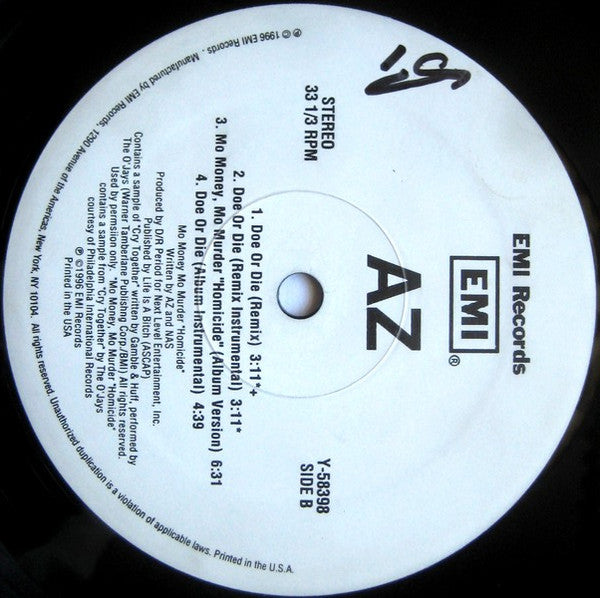 AZ : Doe Or Die (12")