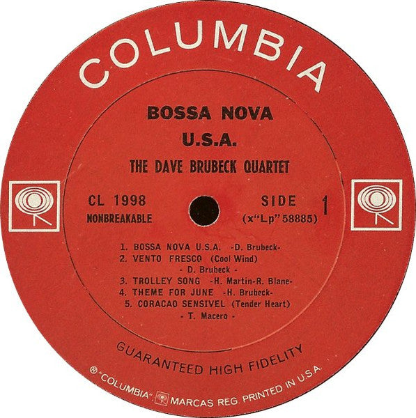 The Dave Brubeck Quartet : Bossa Nova U.S.A. (LP, Album, Mono, Pit)