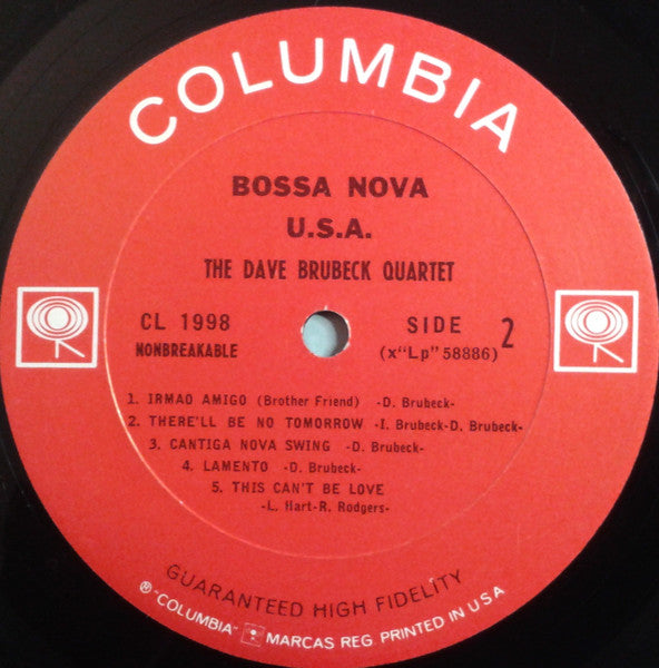 The Dave Brubeck Quartet : Bossa Nova U.S.A. (LP, Album, Mono, Pit)