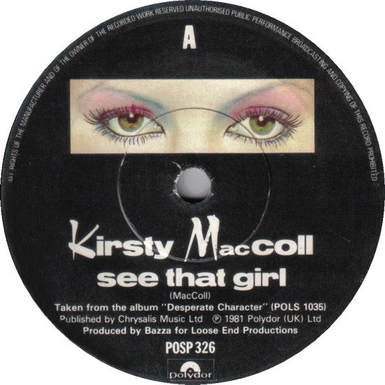 Kirsty MacColl : See That Girl (7")