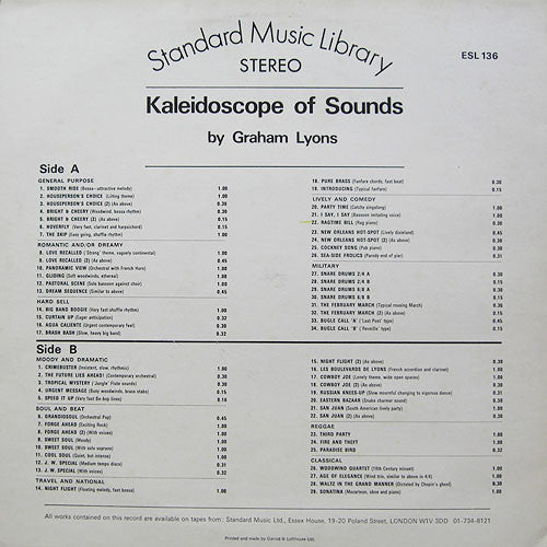 Graham Lyons : Kaleidoscope Of Sounds (LP)