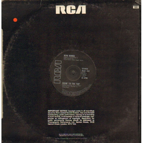 Keni Burke : Risin' To The Top (12")