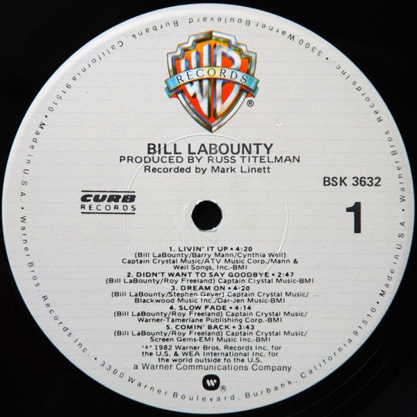 Bill LaBounty : Bill LaBounty (LP, Album, Los)