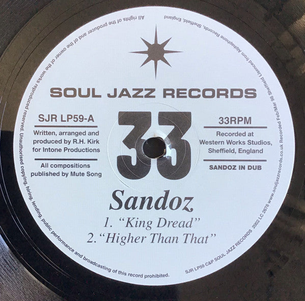 Sandoz : Chant To Jah: Sandoz In Dub (2xLP, Album, RE)