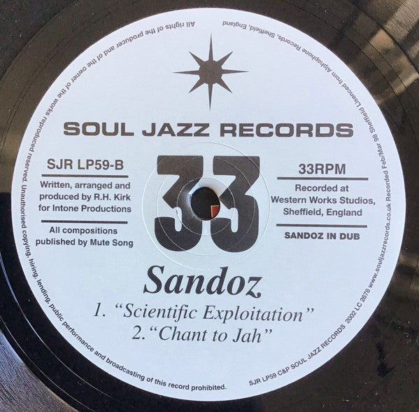 Sandoz : Chant To Jah: Sandoz In Dub (2xLP, Album, RE)