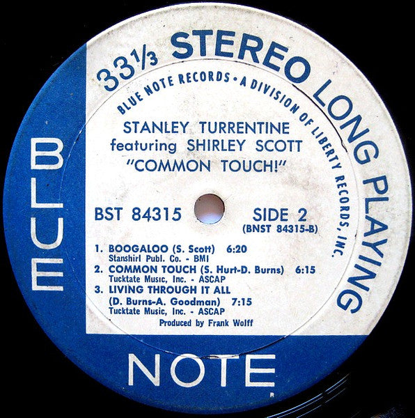 Stanley Turrentine Featuring Shirley Scott : Common Touch (LP, Album)
