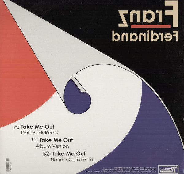 Franz Ferdinand : Take Me Out (Daft Punk Remix) (12")