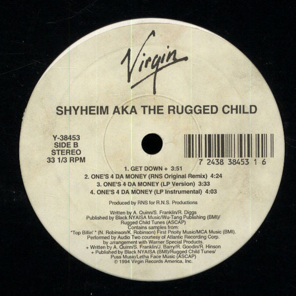 Shyheim : One's 4 Da Money / Get Down (12")