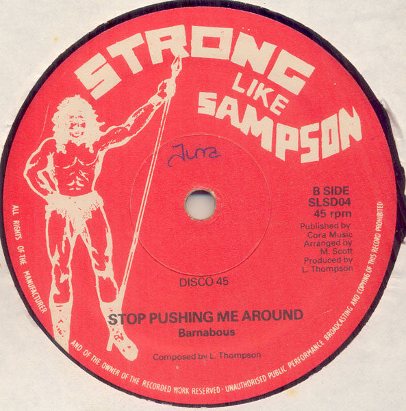 Linval Thompson & Ranking Trevor / Barnabas : Mr Boss Man / Stop Pushing Me Around (12", Red)