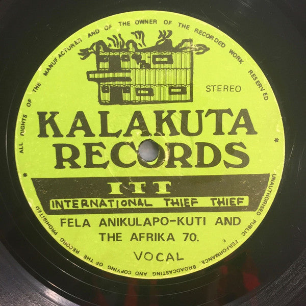Fela Anikulapo Kuti* & Afrika 70* : International Thief Thief (I.T.T.) (LP, Album)