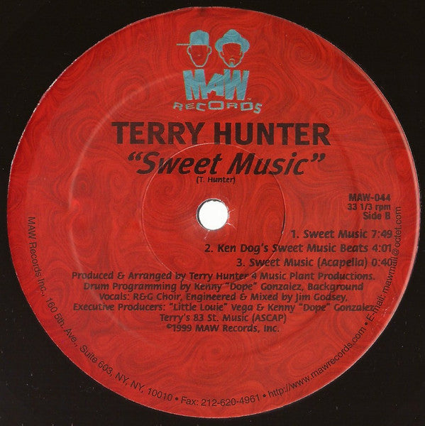 Terry Hunter : The Disco / Sweet Music (12")